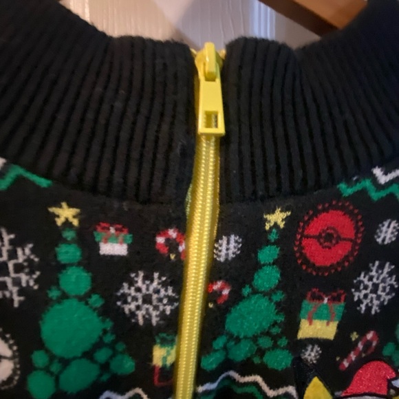 Black Pikachu Holiday Sweater - Picture 8 of 9